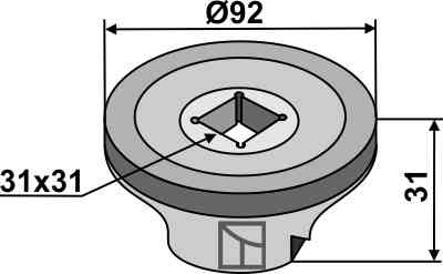 Flens Ø92 binnenkant