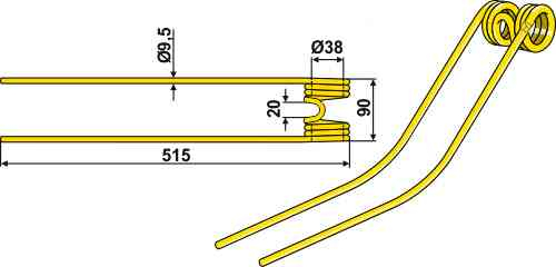 Snelhooier tand passend voor Niemeyer 600.034 Snelhooier tand passend voor Niemeyer 600.034
