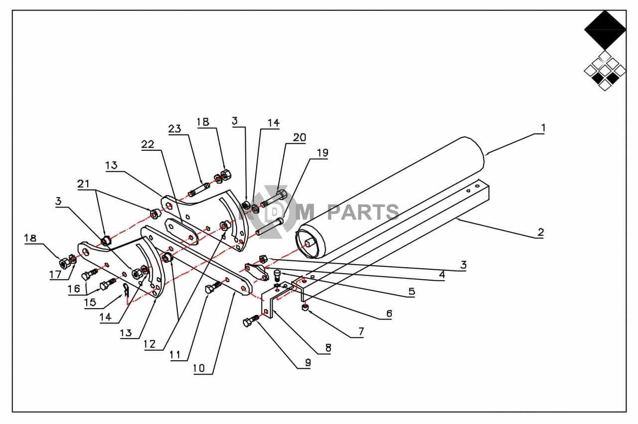 Replacement parts for VD7621 Achterrol