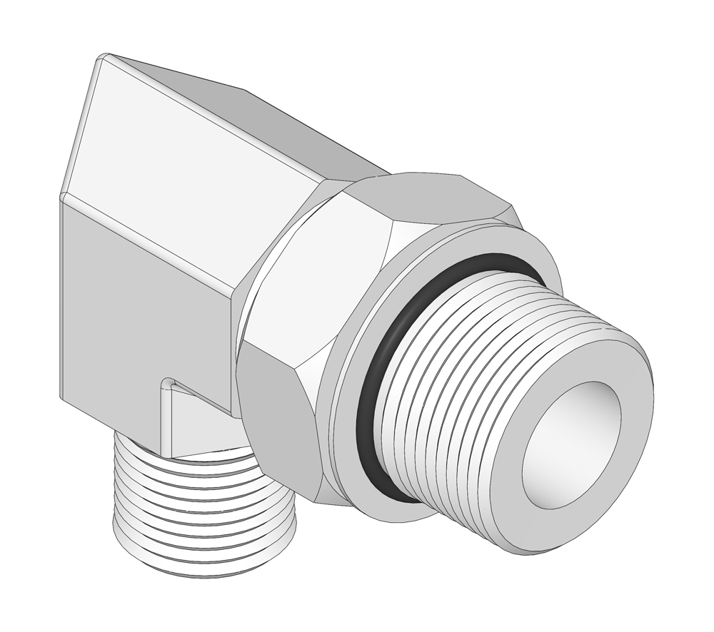 Hydraulic fitting - 90 deg