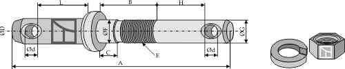 Top- and lower-link pins