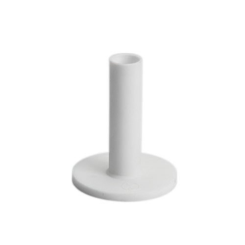 Tee de goma blanca 2.50"