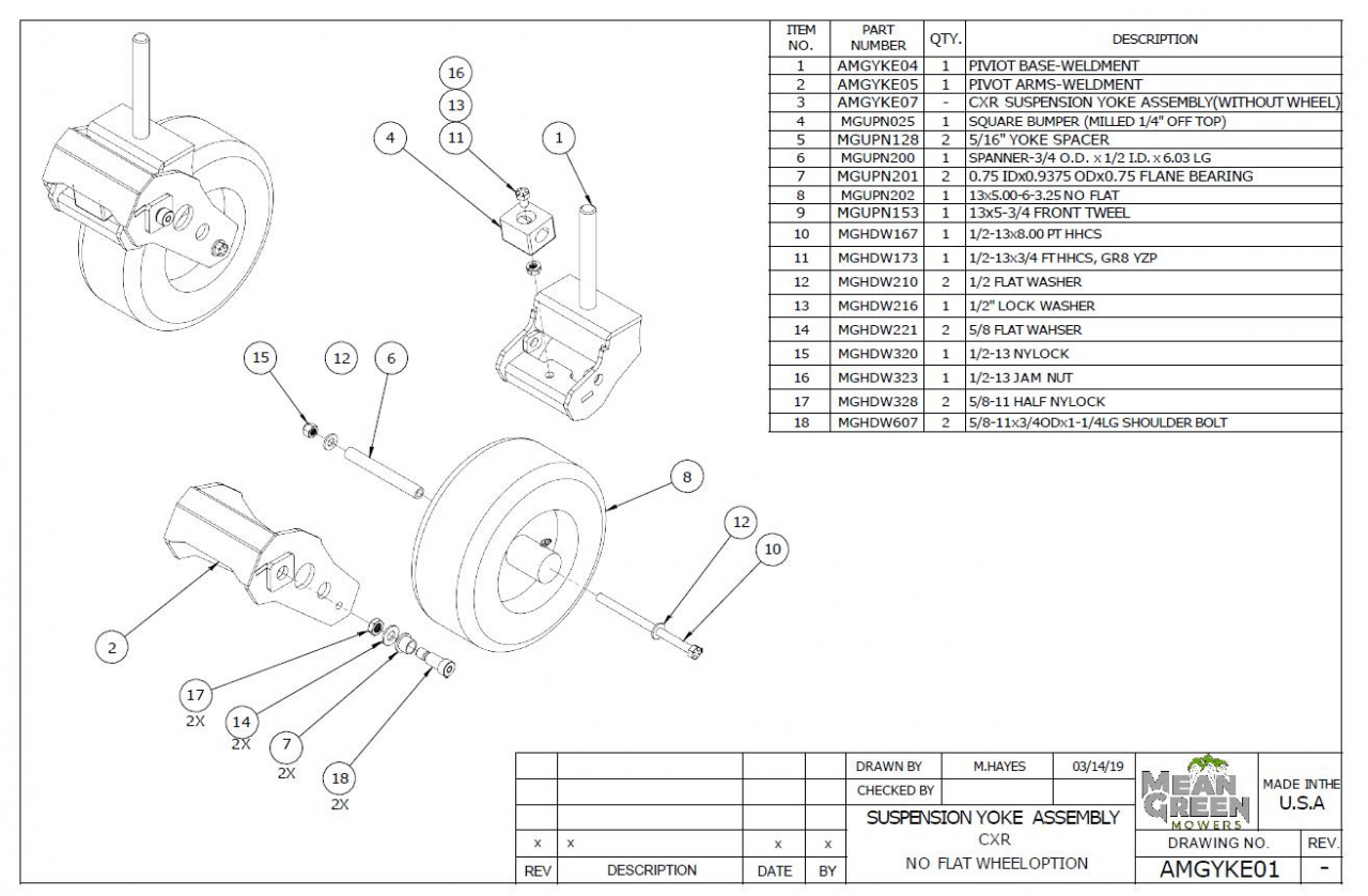 Supension Yoke Assembly