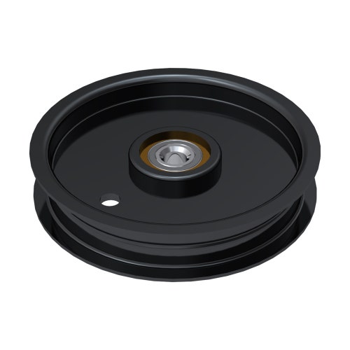 Idler pulley - flat 4 in dia with .375 bore