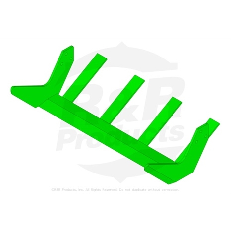 Sod blade - 18 x 1/4 x 2-1/2 heavy duty hard faced w/4 fingers