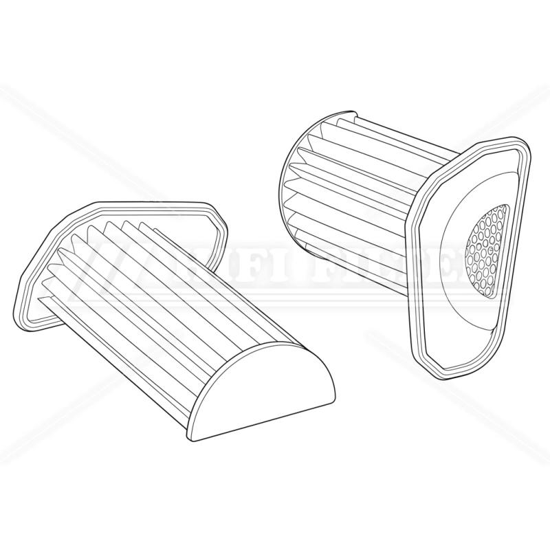 Air filter passend voor daihatsu 17801-97206