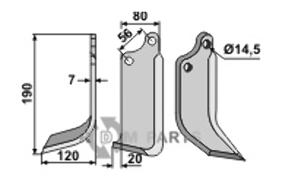 Blade, left model