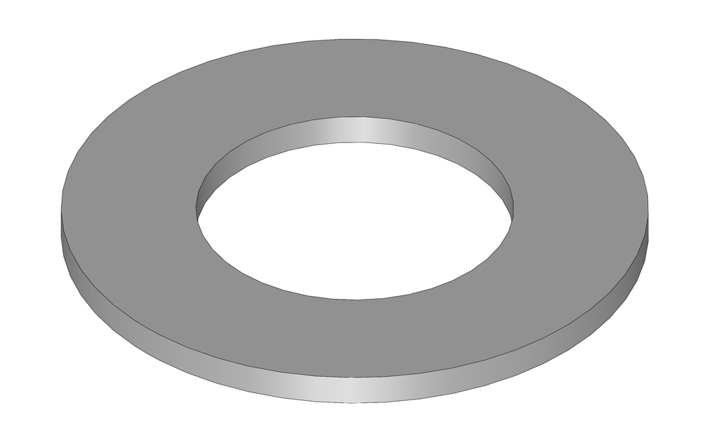 Washer - 3/8 uss flat zinc