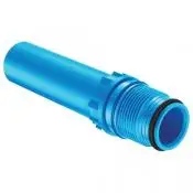 Lange aansluiting - spie x buitendraad met O-ring (4 inch lang)