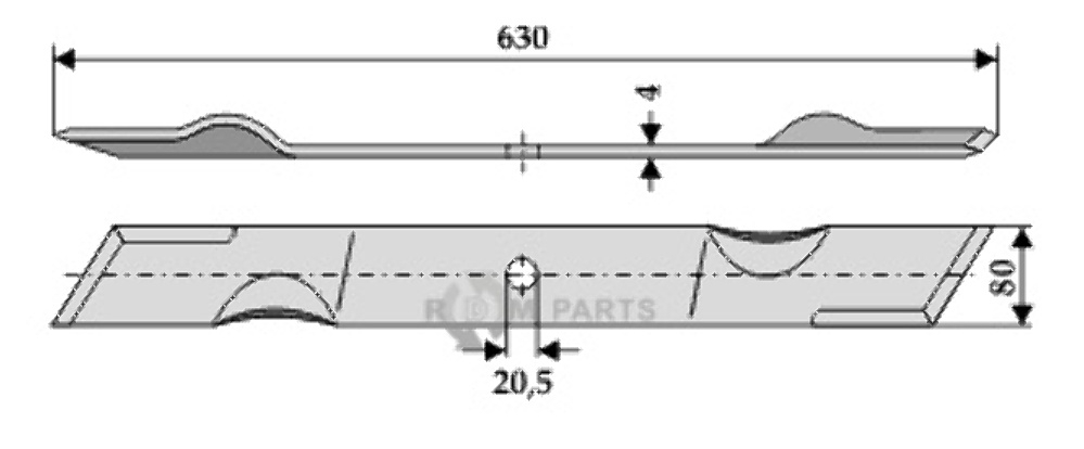 RDM Parts Mäher-Messer geeignet für AS 4145