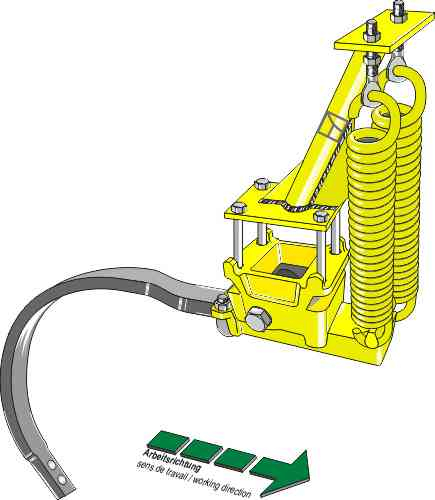 Cultivator springiness compl. with C-Tine - left model