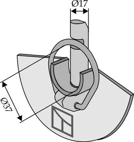 Cone without ball Cat. III for lower hooks