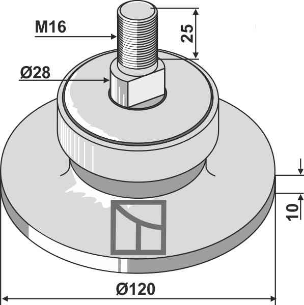 Lager met draad m16 31-0781