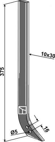 Tine 38° fitting for Einböck 15-106-S