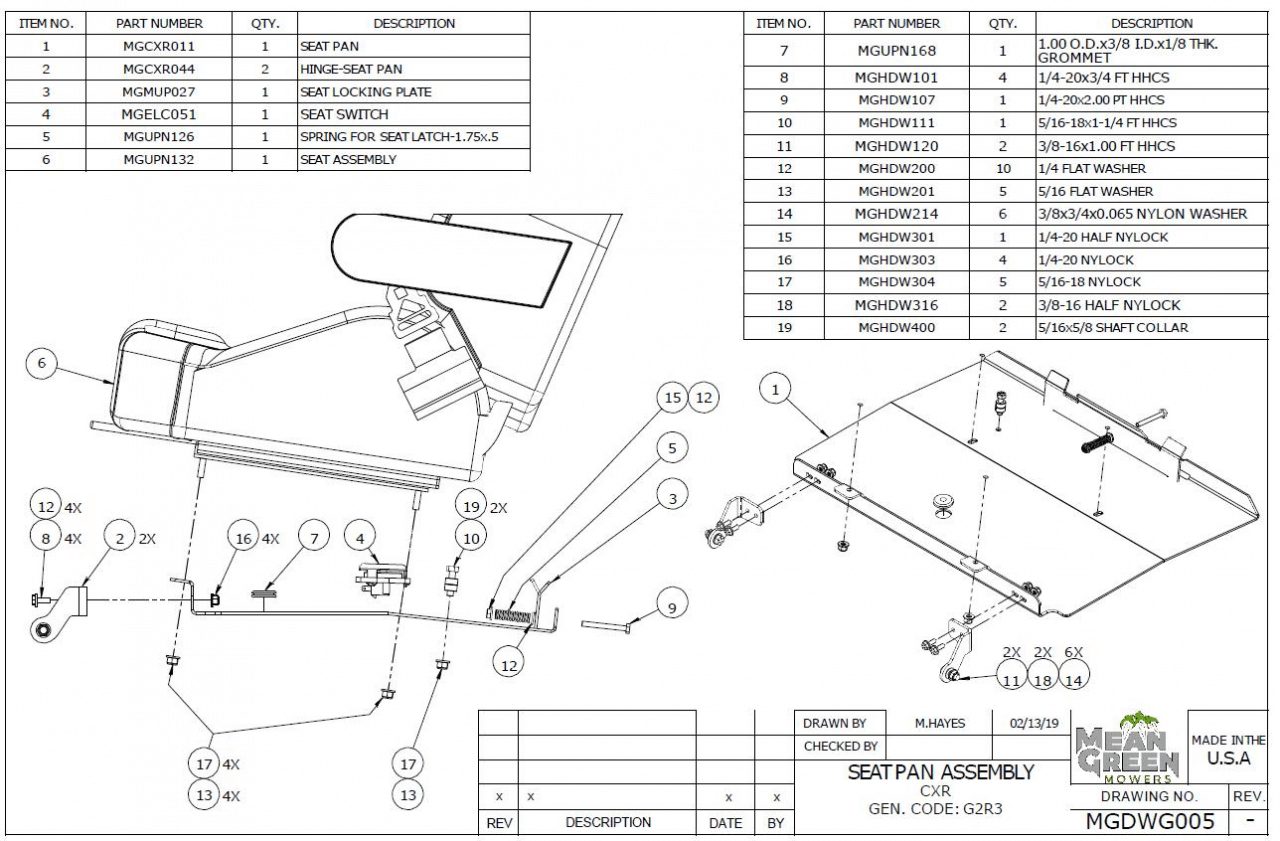 Seat Pan Assembly