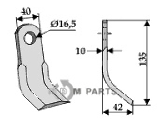 RDM Parts Y-kniv