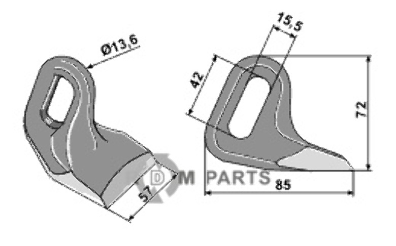 RDM Parts Pruning hammer fitting for 7190462 from Spearhead