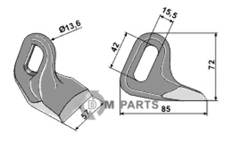 RDM Parts Schlegel geeignet für 7190462 von Spearhead