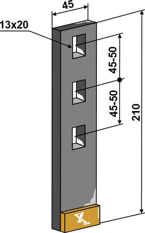 Verschleißteil - Hartmetall geeignet für Väderstad 413569 / 419998-1