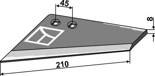 Ersatzflügel - links geeignet für Rabe GG-110L 6336.16.03