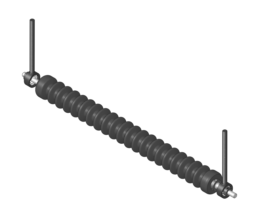 Minuteman rear grooved roller system