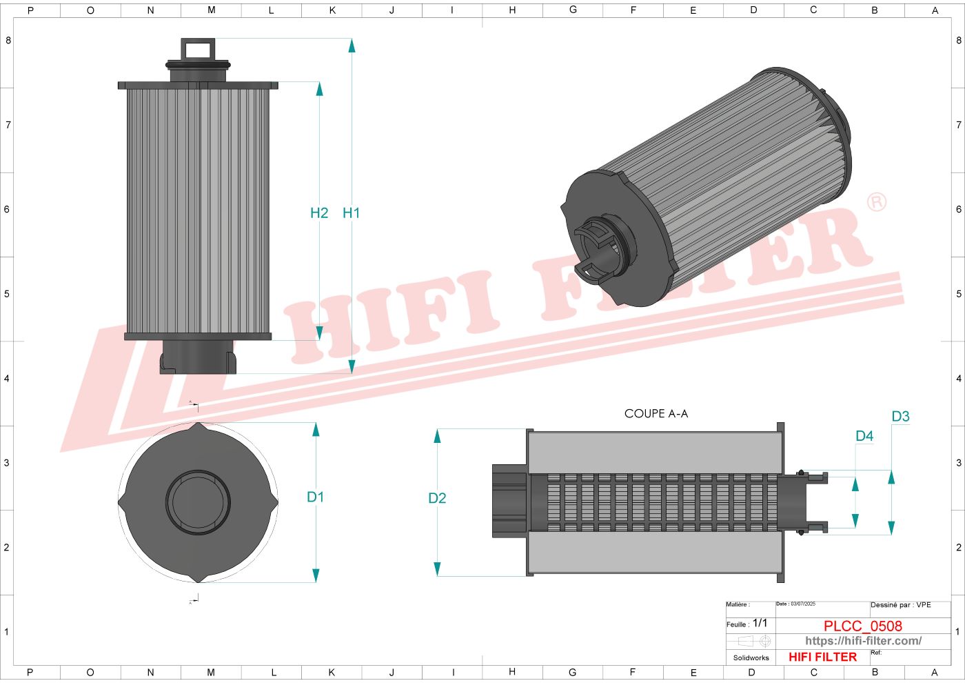 Fuel filter  passend voor sf sk 48996