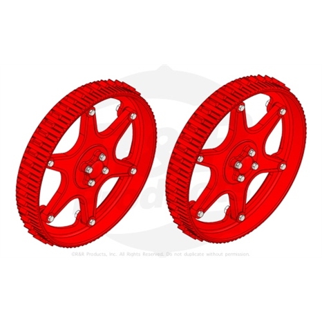 Kit - 14 steel wheel (2 ea)