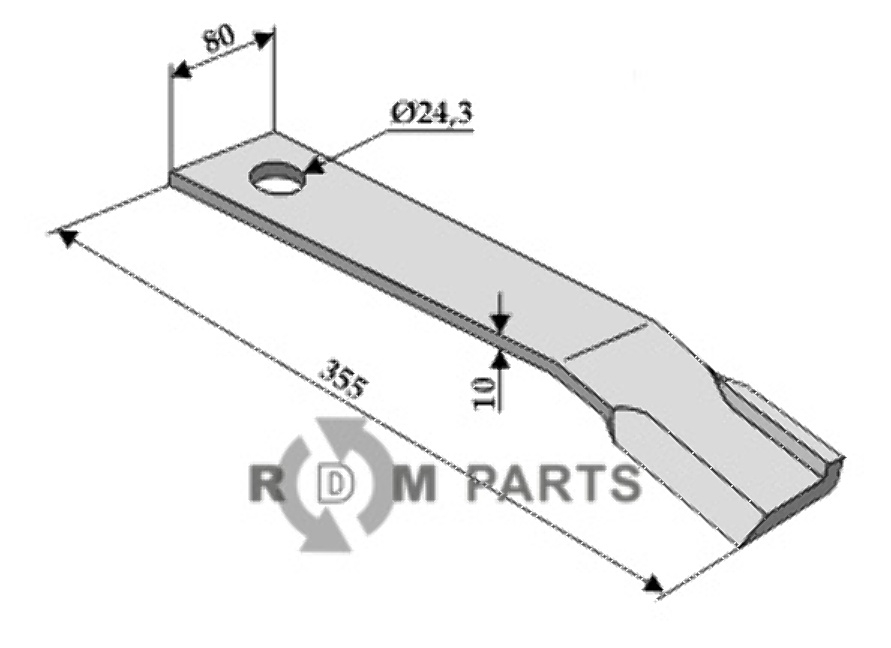 RDM Parts Klapper - højre