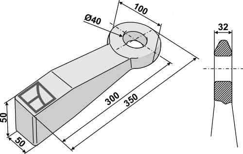 Zugöse (TÜV - geprüft mit Prüfzeichen M 2940 )