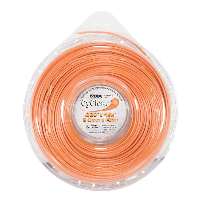 Trimmer line desert cyclone alu - large donut orange .080" / 2,0 mm 426' / 130 m