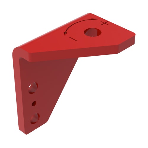 Bracket - rh bedknife adj