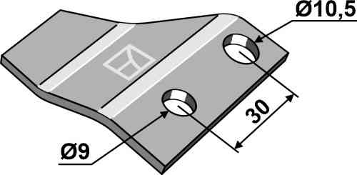 Cleaner - left fitting for John Deere LCA69805