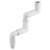 Turf Swivel verbinding  MET 4 bochten - Swivel binnen- x buitendraad