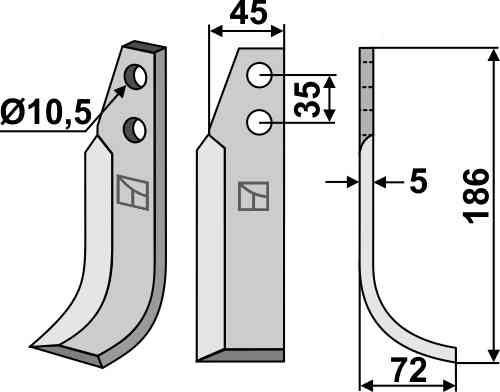 Blade, right model
