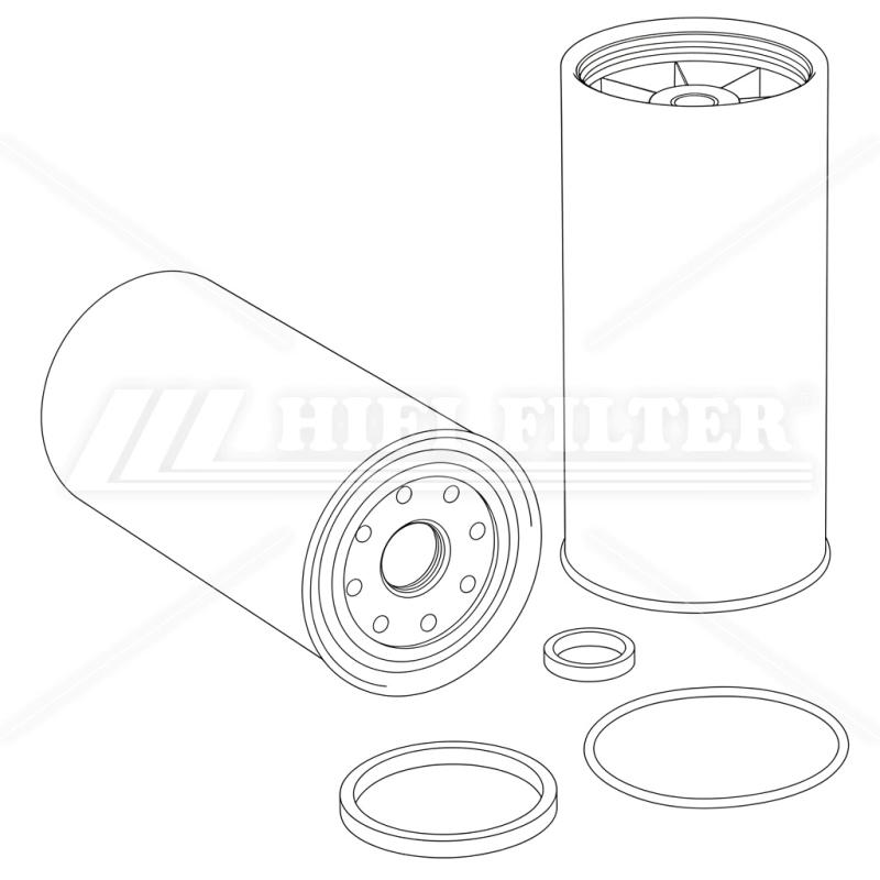 Fuel water separator filter passend voor racor s 3222