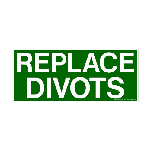 Decal - divots green/white