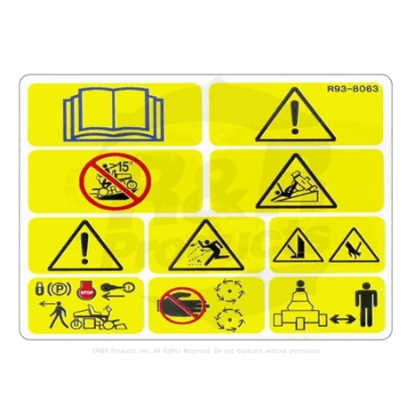 Decal - warning ce