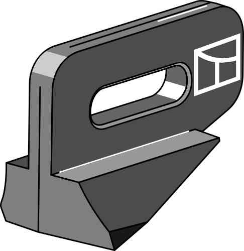 Cast heel - right/left fitting for Gassner G12N