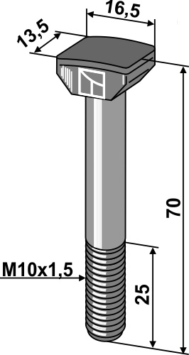 Sænksmedet bolte