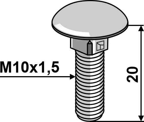 Saucer-head screw - galvanized fitting for Kemper 67736