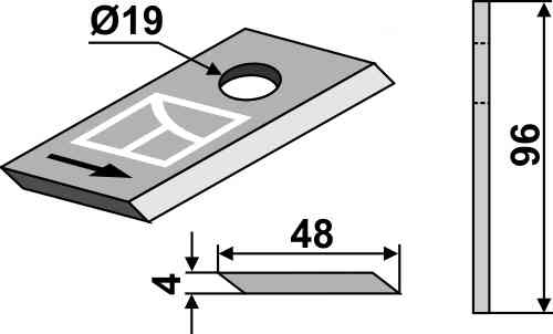 Rotorklinge geeignet für Deutz-Fahr 16503658