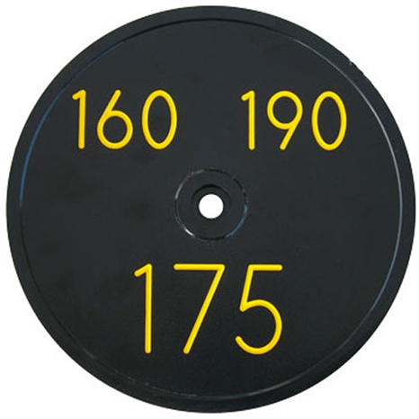 Sprinkler cap yardage marker - 3 numbers