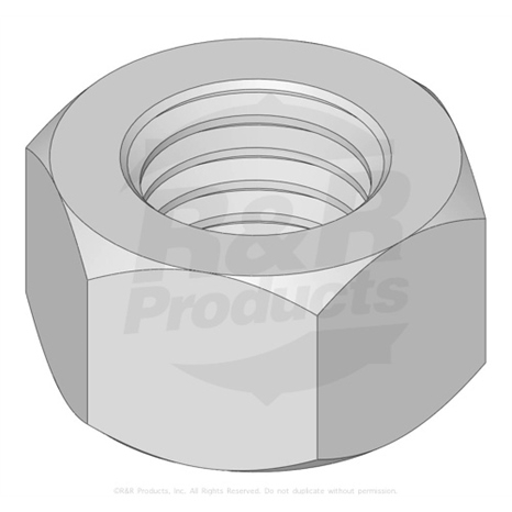 Locknut - 5/8-11 center zinc