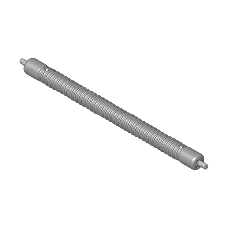 Roller - grooved machined solid steel