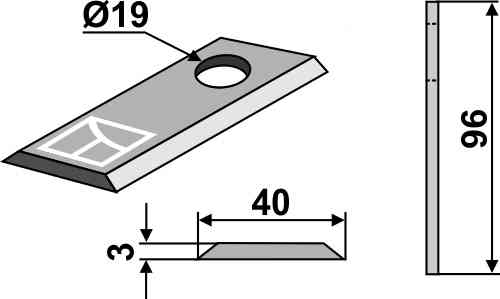 Rotorklinge geeignet für Krone 143698.0