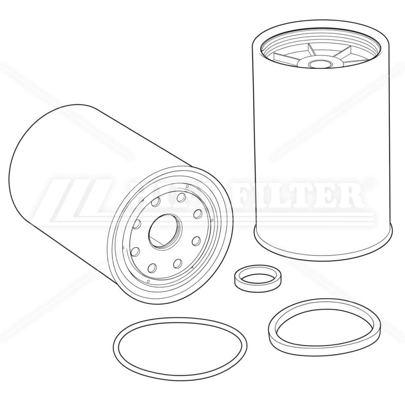 Fuel water separator filter passend voor wismet wfu 20277