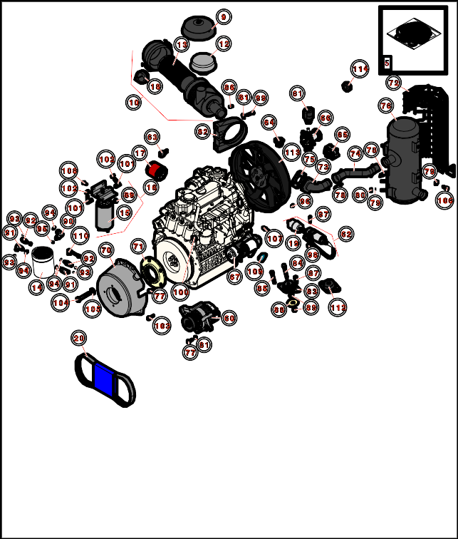 Toro Greensmaster TriFlex 3400 Engine Exhaust