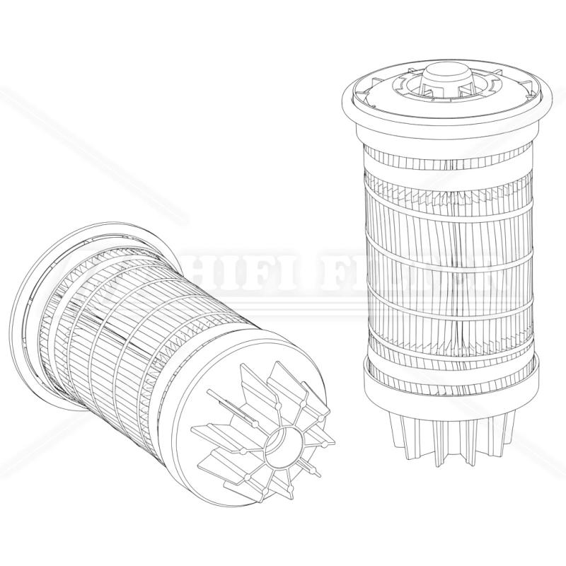 Fuel filter passend voor caterpillar 5236604