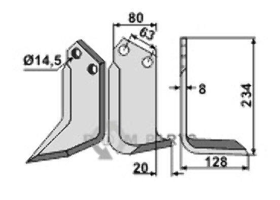 Blade, right model