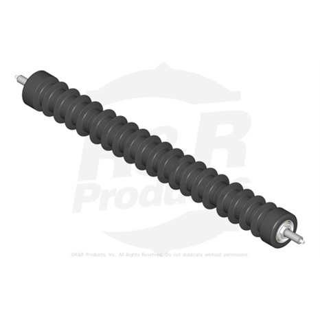 Roller - fusion grooved uhmw polyethylene - 27" units